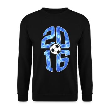 10 ANS DE NAISSANCE EN FOOTBALL 2016 10E ANNIVERSAIRE - Sweat-shirt Unisexe - noir - Devant - Alina (178cm) & Michal (187cm)