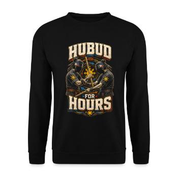 Escrima Arnis Martial Arts Hubud For Hours - Unisex Sweatshirt - black - Front - Alina (178cm) & Michal (187cm)