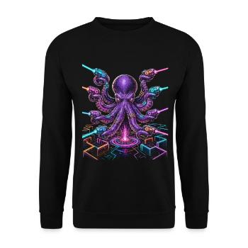 Laser Tag OKtopus - Sweat-shirt Unisexe - noir - Devant - Alina (178cm) & Michal (187cm)