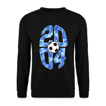 22 ANS DE NAISSANCE 2004 FOOTBALL 22E ANNIVERSAIRE - Sweat-shirt Unisexe - noir - Devant - Alina (178cm) & Michal (187cm)