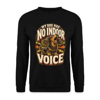 Dachshund, wire-haired dachshund, long-haired dachshund - Unisex Sweatshirt - black - Front - Alina (178cm) & Michal (187cm)
