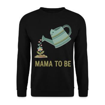 Révélation du sexe Maman pour être la mère de la baby shower Papa - Sweat-shirt Unisexe - noir - Devant - Alina (178cm) & Michal (187cm)