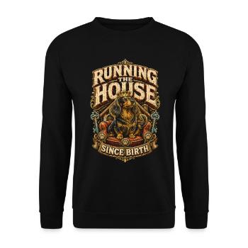 Dachshund, wire-haired dachshund, long-haired dachshund - Unisex Sweatshirt - black - Front - Alina (178cm) & Michal (187cm)