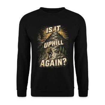 Fire Brigade Fire Brigade Groups Is It Uphill Again? - Unisex Sweatshirt - black - Front - Alina (178cm) & Michal (187cm)
