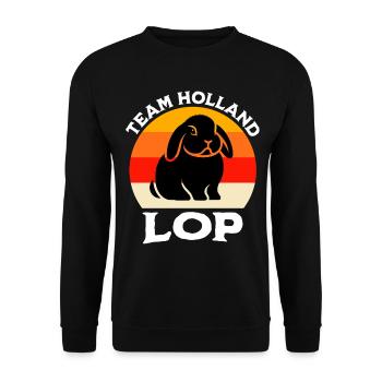 Team Dwarf Ram Rabbit - Unisex Sweatshirt - black - Front - Alina (178cm) & Michal (187cm)