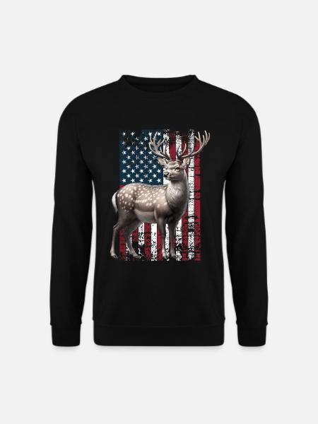 Sika Deer US Sikahirsch - Sweat-shirt Unisexe - noir