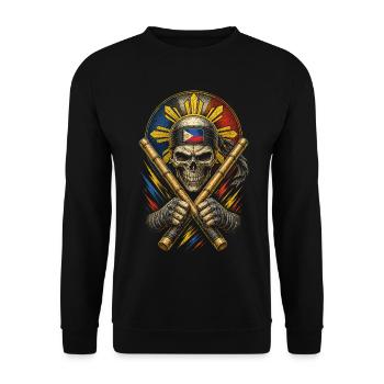 Escrima Arnis Kampfsport - Unisex Pullover - Schwarz - Vorne - Alina (178cm) & Michal (187cm)