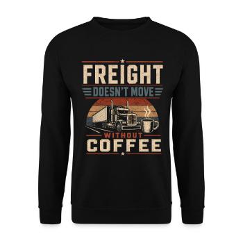 Chauffeur de camion Café Caféine - Sweat-shirt Unisexe - noir - Devant - Alina (178cm) & Michal (187cm)