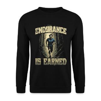 Marathon Marathon Runners Running - Sweat-shirt Unisexe - noir - Devant - Alina (178cm) & Michal (187cm)