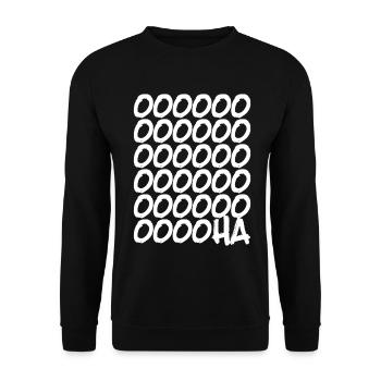 OOOOOHA - Unisex Sweatshirt - black - Front - Alina (178cm) & Michal (187cm)