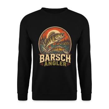 Chemise à motif pêcheur perchaud - Sweat-shirt Unisexe - noir - Devant - Alina (178cm) & Michal (187cm)
