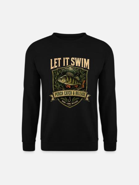 Barschangler Catch and Release Shirt - Unisex Pullover - Schwarz