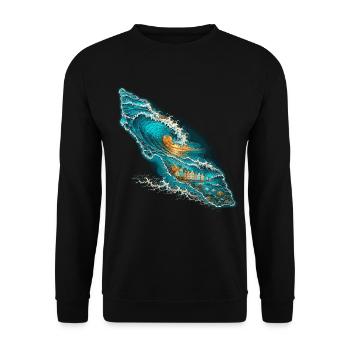 Curacao - Unisex Pullover - Schwarz - Vorne - Alina (178cm) & Michal (187cm)