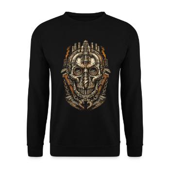 Oil rig rig worker - Unisex Sweatshirt - black - Front - Alina (178cm) & Michal (187cm)