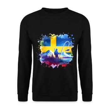 Pêcheurs de Suède - Sweat-shirt Unisexe - noir - Devant - Alina (178cm) & Michal (187cm)