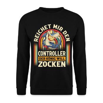 Gaming - Unisex Pullover - Schwarz - Vorne - Alina (178cm) & Michal (187cm)