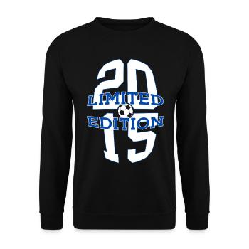 LIMITED EDITION 2015 FUßBALL 11. GEBURTSTAG - Unisex Pullover - Schwarz - Vorne - Alina (178cm) & Michal (187cm)