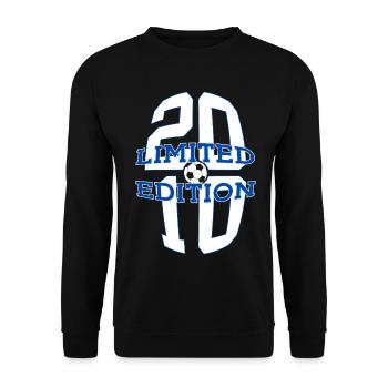 ÉDITION LIMITÉE 2010 FOOTBALL 16E ANNIVERSAIRE - Sweat-shirt Unisexe - noir - Devant - Alina (178cm) & Michal (187cm)