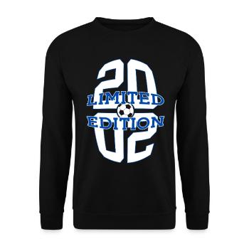 24E ANNIVERSAIRE DE FOOTBALL EN ÉDITION LIMITÉE 2002 - Sweat-shirt Unisexe - noir - Devant - Alina (178cm) & Michal (187cm)
