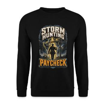 Monteur de lignes aériennes - Sweat-shirt Unisexe - noir - Devant - Alina (178cm) & Michal (187cm)