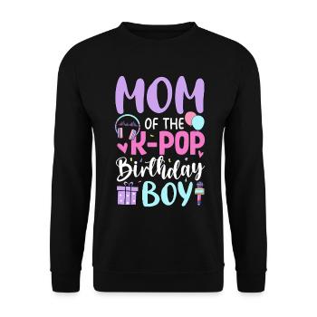 Maman du garçon anniversaire de la K-Pop - Sweat-shirt Unisexe - noir - Devant - Alina (178cm) & Michal (187cm)