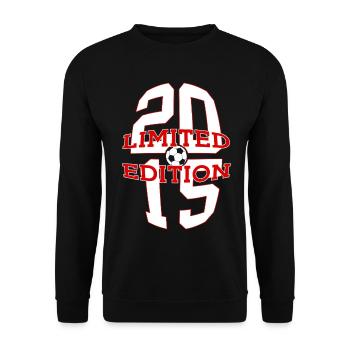 LIMITED EDITION 2015 FUßBALL 11. GEBURTSTAG - Unisex Pullover - Schwarz - Vorne - Alina (178cm) & Michal (187cm)