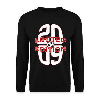 ÉDITION LIMITÉE 2009 FOOTBALL 17E ANNIVERSAIRE - Sweat-shirt Unisexe - noir - Devant - Alina (178cm) & Michal (187cm)