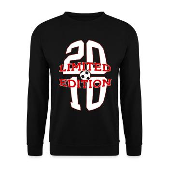 ÉDITION LIMITÉE 2010 FOOTBALL 16E ANNIVERSAIRE - Sweat-shirt Unisexe - noir - Devant - Alina (178cm) & Michal (187cm)