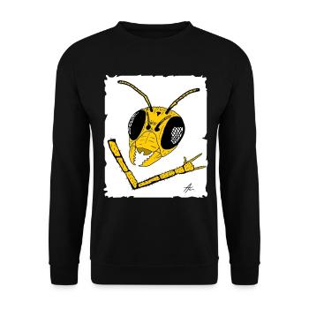 Graphique de streetwear Wasp - Sweat-shirt Unisexe - noir - Devant - Alina (178cm) & Michal (187cm)
