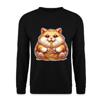 Spaghettis contre la gueule de bois - Sweat-shirt Unisexe - noir - Devant - Alina (178cm) & Michal (187cm)