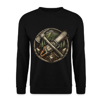 Groupes de pompiers - Sweat-shirt Unisexe - noir - Devant - Alina (178cm) & Michal (187cm)
