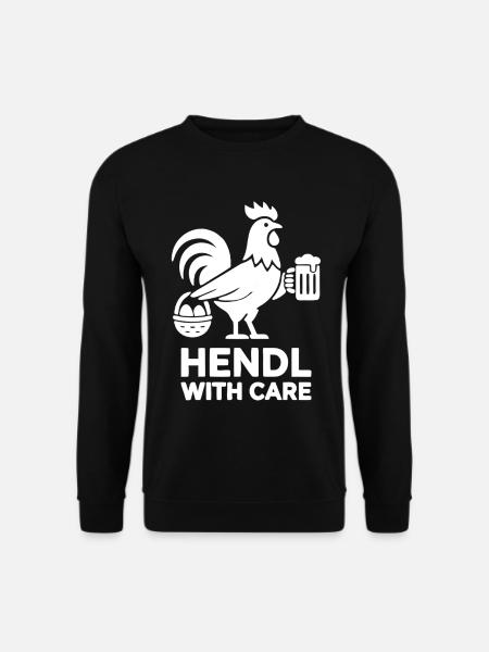 Hendl Huhn Bier Party - Unisex Pullover - Schwarz