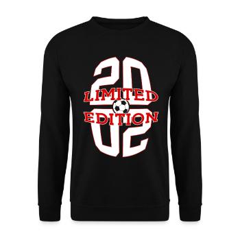 24E ANNIVERSAIRE DE FOOTBALL EN ÉDITION LIMITÉE 2002 - Sweat-shirt Unisexe - noir - Devant - Alina (178cm) & Michal (187cm)