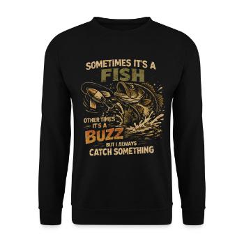 Pêche Humour Pêcheur Poisson Apéro Cadeau - Sweat-shirt Unisexe - noir - Devant - Alina (178cm) & Michal (187cm)