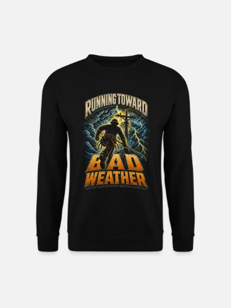 Line fitter Overhead line fitter - Unisex Sweatshirt - black