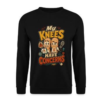 Marathon Marathon Runners Running - Sweat-shirt Unisexe - noir - Devant - Alina (178cm) & Michal (187cm)