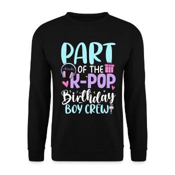 Membre de l’équipe des garçons d’anniversaire de K Pop - Sweat-shirt Unisexe - noir - Devant - Alina (178cm) & Michal (187cm)