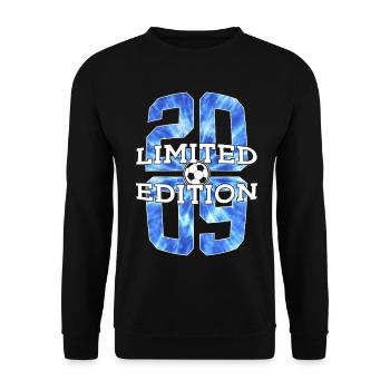 ÉDITION LIMITÉE 2009 FOOTBALL 17E ANNIVERSAIRE - Sweat-shirt Unisexe - noir - Devant - Alina (178cm) & Michal (187cm)