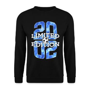 24E ANNIVERSAIRE DE FOOTBALL EN ÉDITION LIMITÉE 2002 - Sweat-shirt Unisexe - noir - Devant - Alina (178cm) & Michal (187cm)