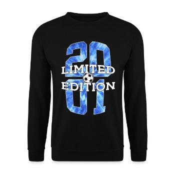 LIMITED EDITION 2001 FOOTBALL 25TH BIRTHDAY - Unisex Sweatshirt - black - Front - Alina (178cm) & Michal (187cm)