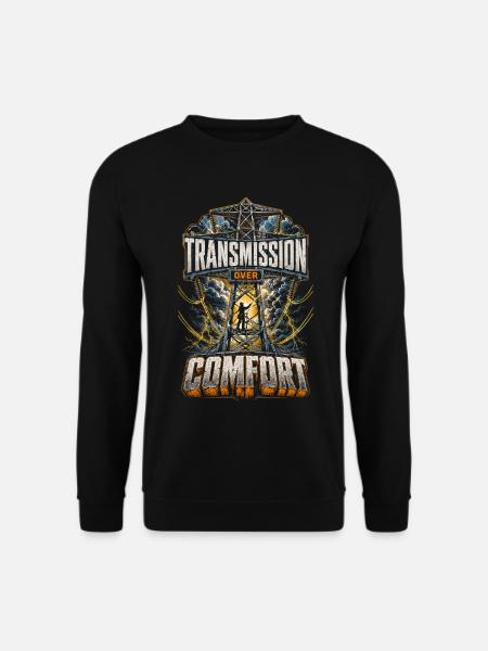 Cable fitter Transmission Over Comfort - Unisex Sweatshirt - black