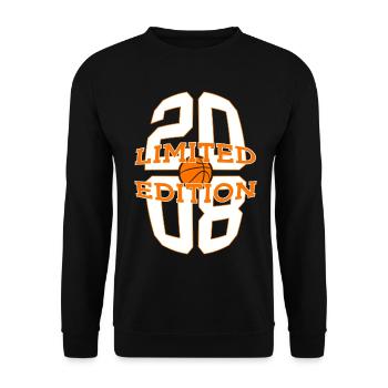 ÉDITION LIMITÉE 2008 BASKETBALL 18E ANNIVERSAIRE - Sweat-shirt Unisexe - noir - Devant - Alina (178cm) & Michal (187cm)