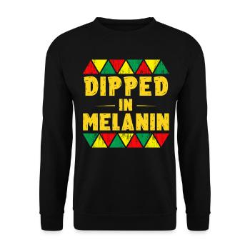 Trempée dans la mélanine Proud Black Queen Excellence - Sweat-shirt Unisexe - noir - Devant - Alina (178cm) & Michal (187cm)