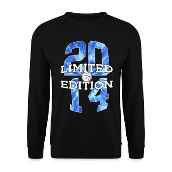 ÉDITION LIMITÉE 2014 BASKETBALL 12E ANNIVERSAIRE - Sweat-shirt Unisexe - noir - Devant - Alina (178cm) & Michal (187cm)