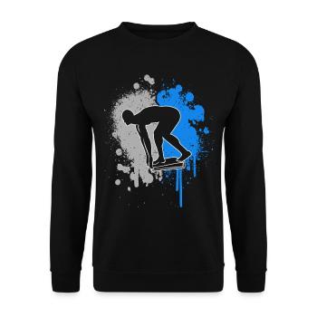 Natation Swim Splash of Color Nageurs Hommes - Sweat-shirt Unisexe - noir - Devant - Alina (178cm) & Michal (187cm)