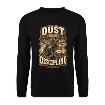 Rodeo American Dust et discipline - Sweat-shirt Unisexe - noir - Devant - Alina (178cm) & Michal (187cm)