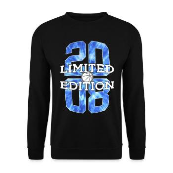 ÉDITION LIMITÉE 2008 BASKETBALL 18E ANNIVERSAIRE - Sweat-shirt Unisexe - noir - Devant - Alina (178cm) & Michal (187cm)
