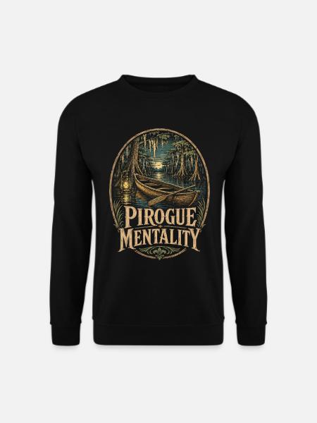 Mentalité de pirogue des marais - Sweat-shirt Unisexe - noir