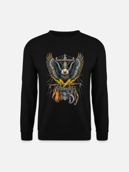 Line fitter Overhead line fitter - Unisex Sweatshirt - black