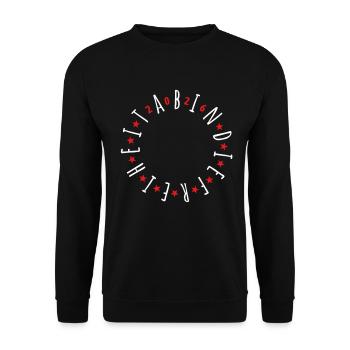 Off to Freedom 2026 - Abitur - Gift - Unisex Sweatshirt - black - Front - Alina (178cm) & Michal (187cm)